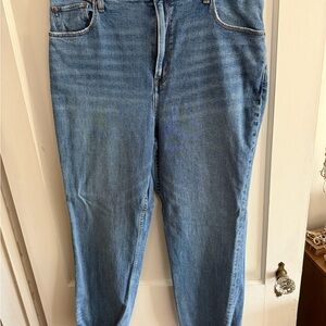 Abercrombie & Fitch ultra high rise ankle jeans in long